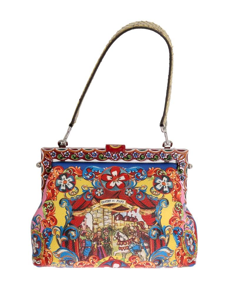 Multicolor VANDA Carretto Leather Bag