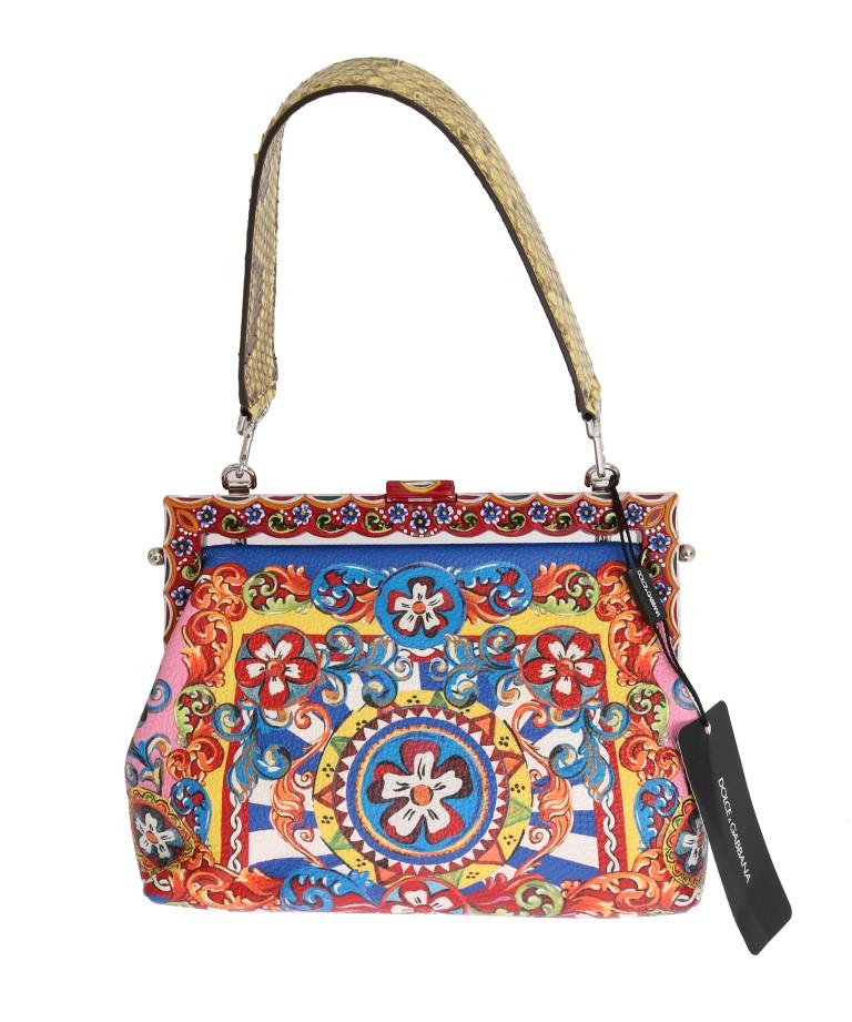 Multicolor VANDA Carretto Leather Bag