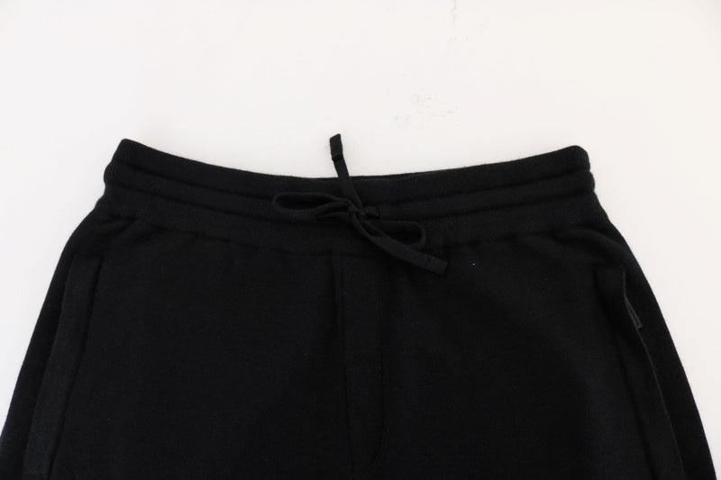 Black Cashmere Gym Training Sport Pants