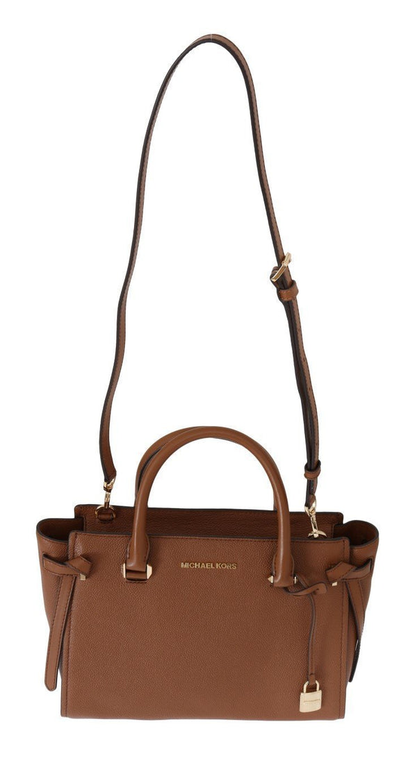 Brown CASSIE Leather Satchel Bag