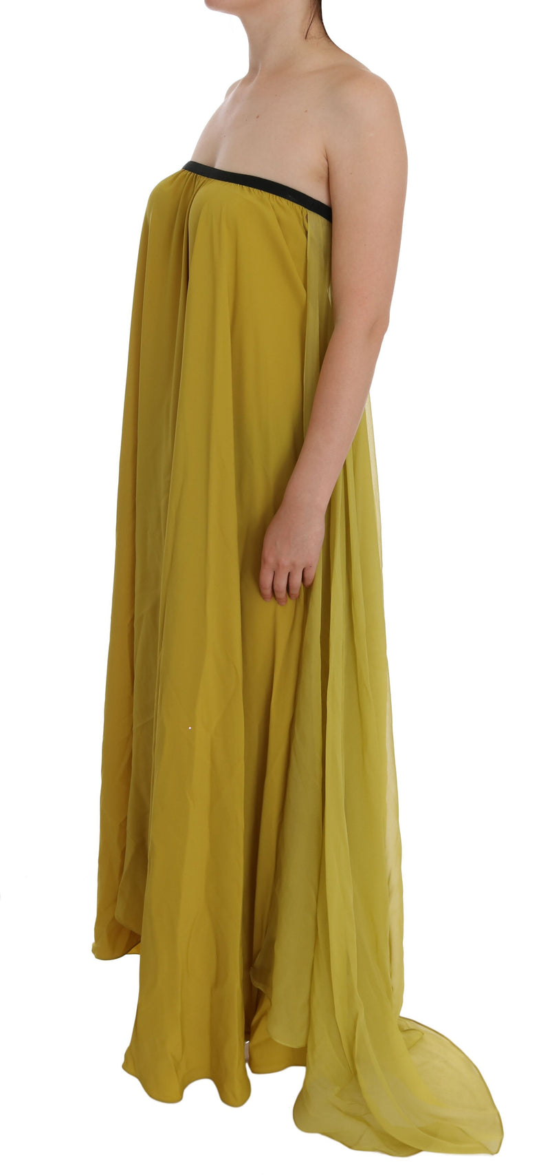 Mustard Yellow Silk Dress