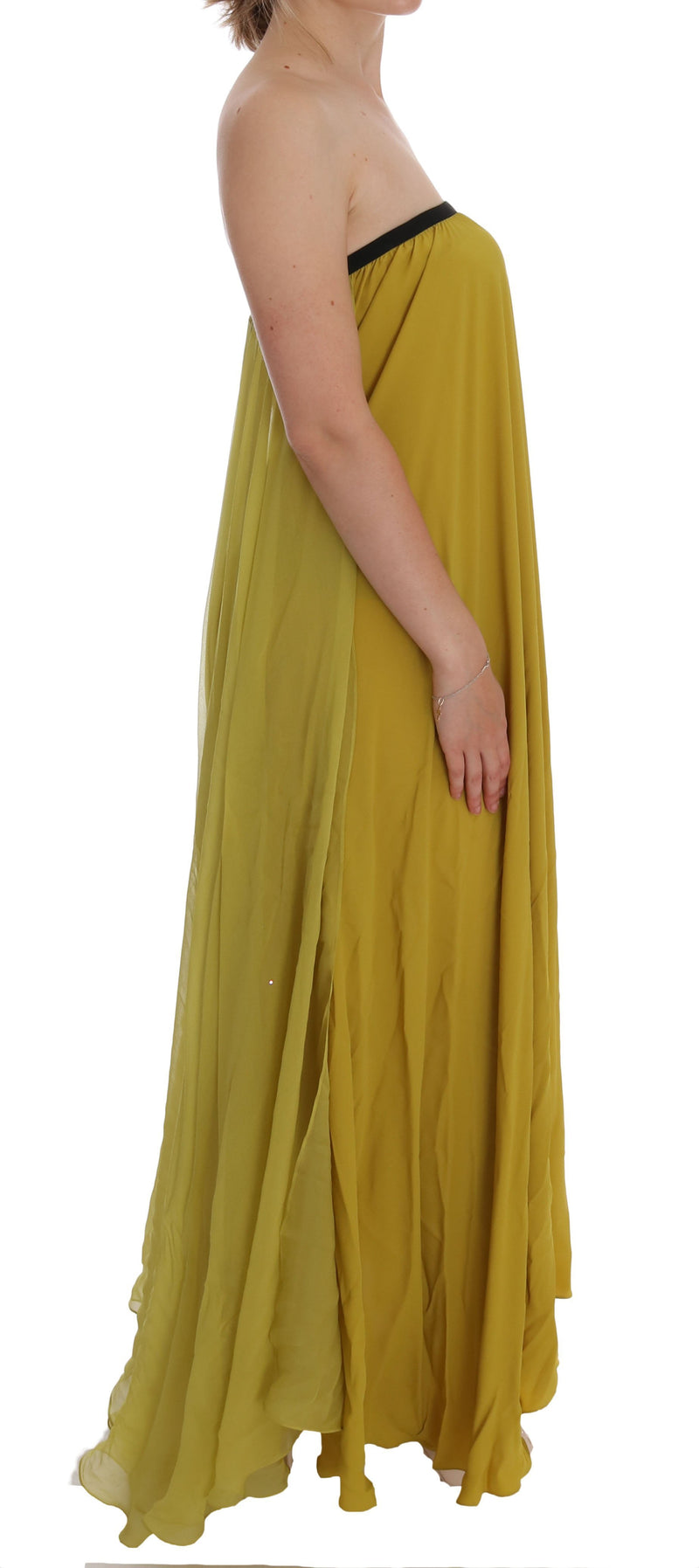 Mustard Yellow Silk Dress