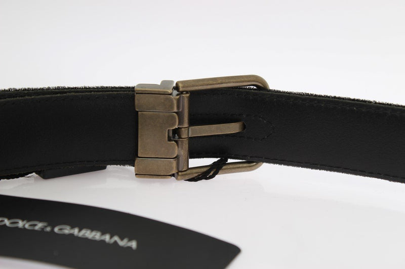 Black Velvet Gold Buckle Belt