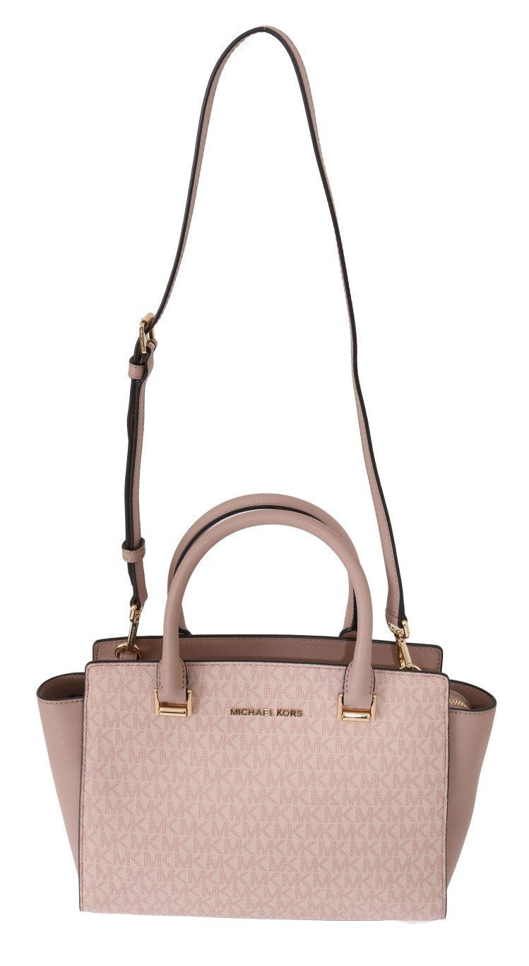 Pink SELMA Leather Satchel Bag