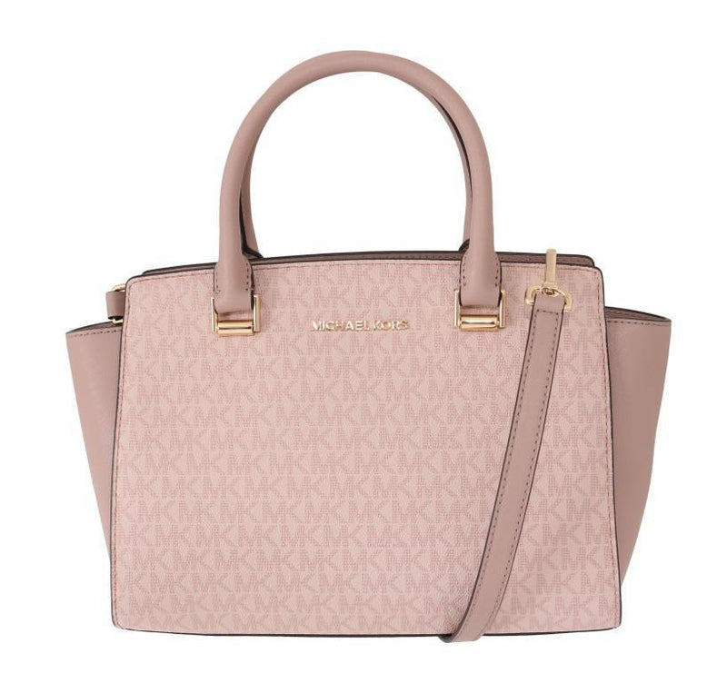 Pink SELMA Leather Satchel Bag