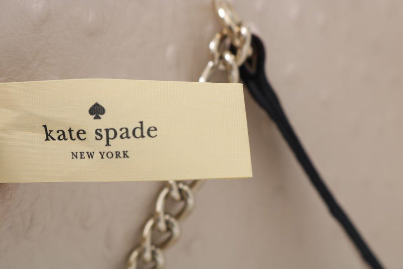 Beige HALSEY Ostrich Leather Tote Bag