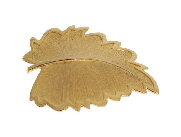 Gold Brass Leaf Hair Clip