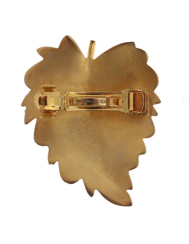 Gold Brass Leaf Hair Clip
