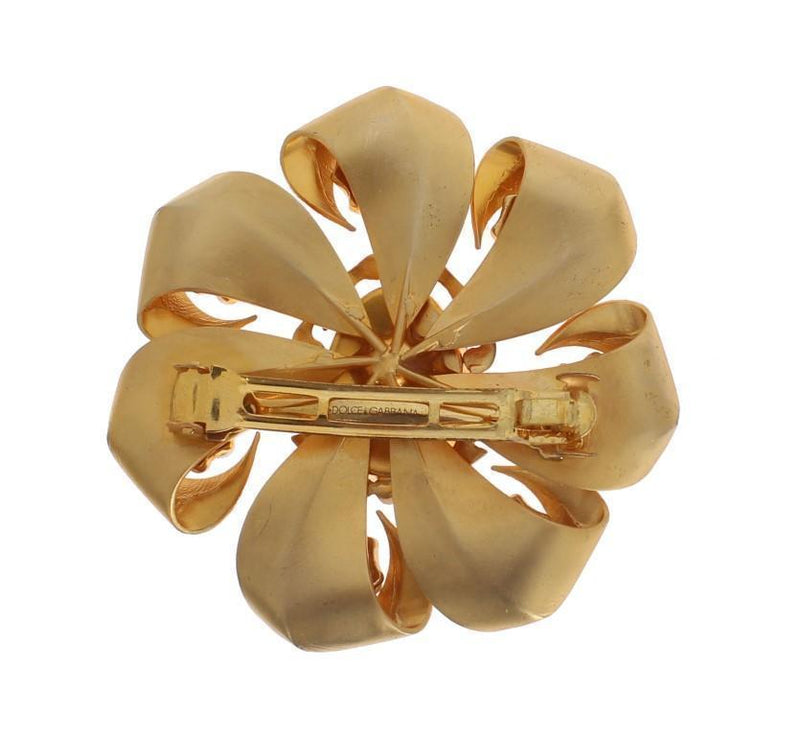 White Pearl Floral Hair Clip