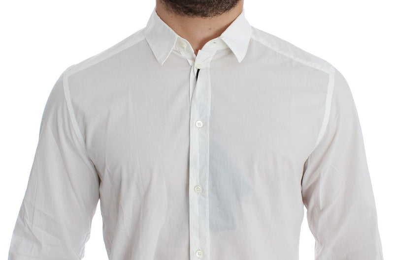 White Slim Fit Cotton Dress Formal Shirt