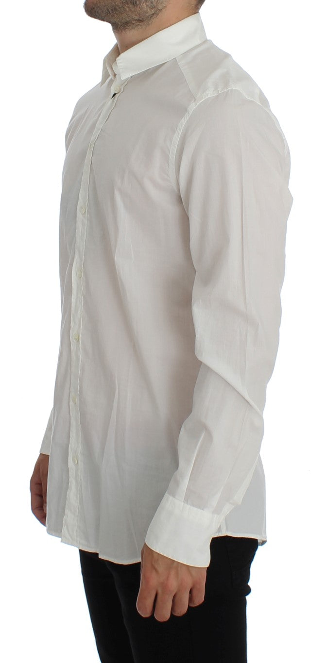 White Slim Fit Cotton Dress Formal Shirt