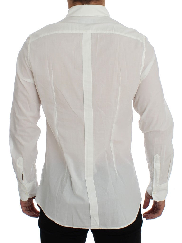 White Slim Fit Cotton Dress Formal Shirt