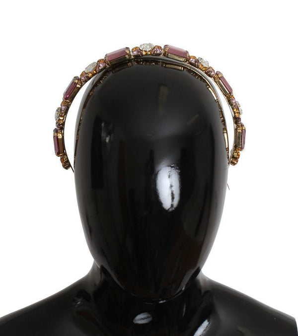 Gold Tiara Brass Crystal Sicily GEMME Headband