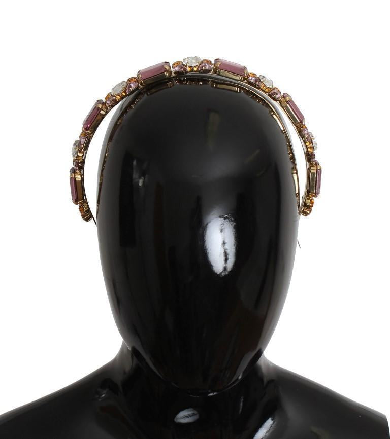 Gold Tiara Brass Crystal Sicily GEMME Headband