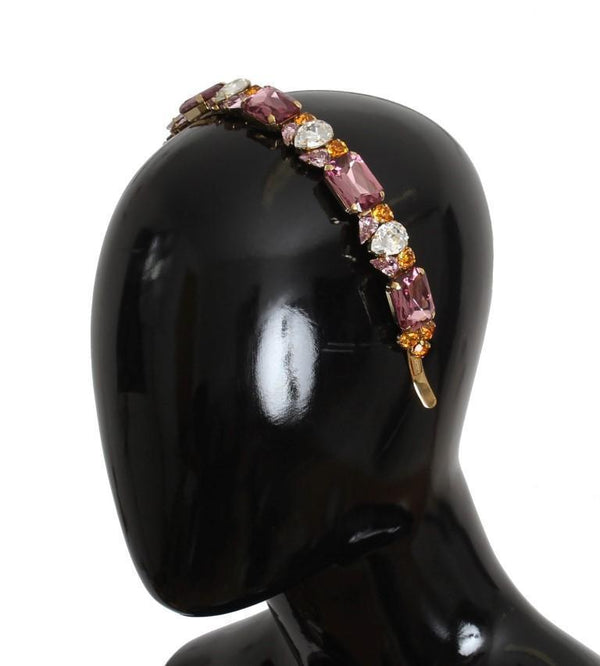 Gold Tiara Brass Crystal Sicily GEMME Headband