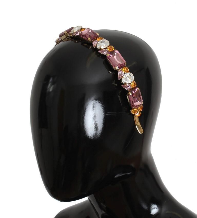 Gold Tiara Brass Crystal Sicily GEMME Headband