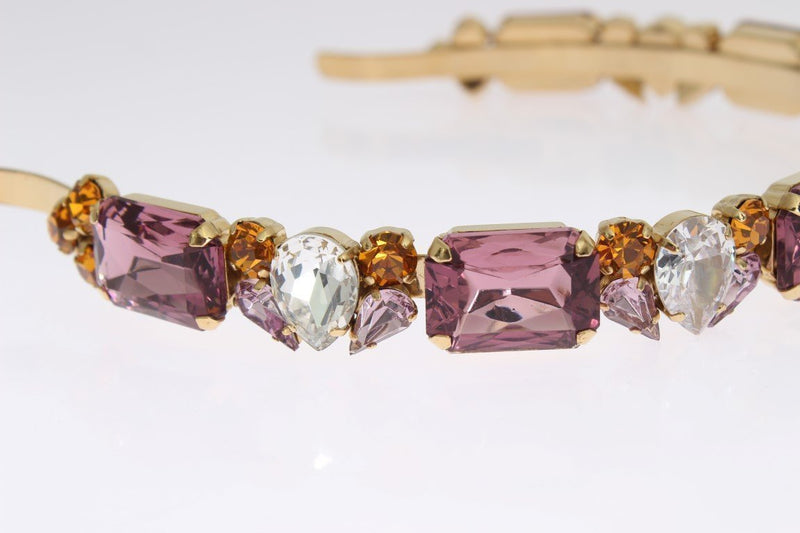 Gold Tiara Brass Crystal Sicily GEMME Headband