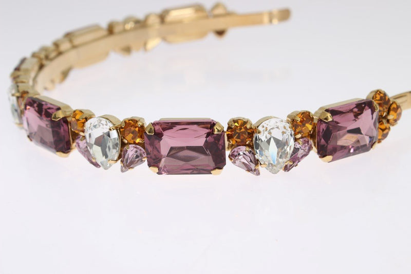 Gold Tiara Brass Crystal Sicily GEMME Headband