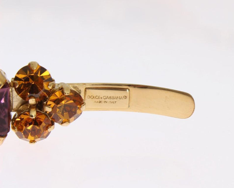 Gold Tiara Brass Crystal Sicily GEMME Headband