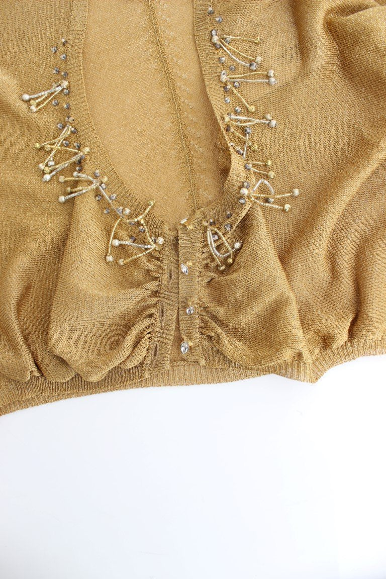 Gold embellished gold shrug