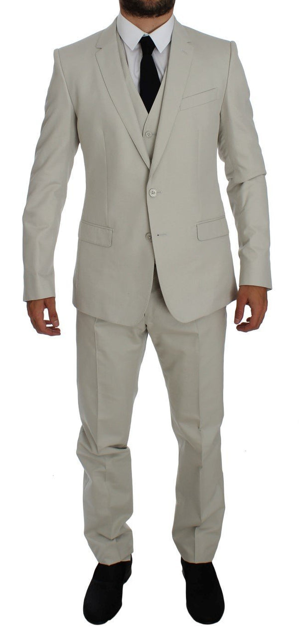 White MARTINI Slim Fit 3 Piece Suit