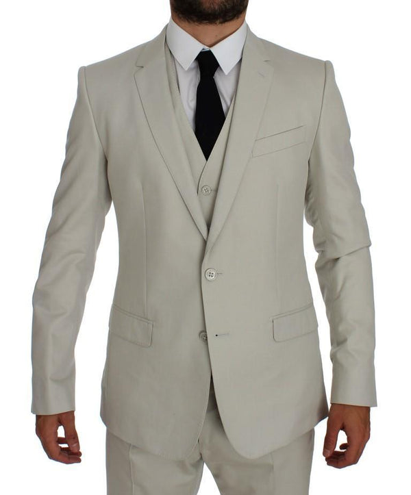 White MARTINI Slim Fit 3 Piece Suit