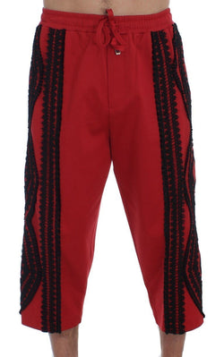 Red Black Torero 3/4 Pants Shorts
