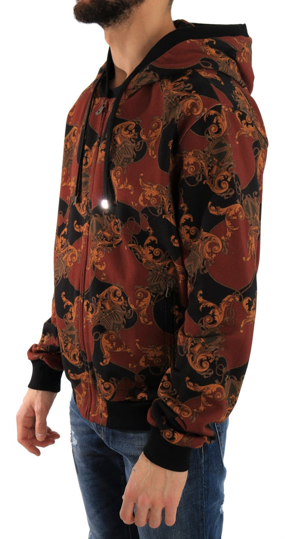 Multicolor Hooded Cotton Sweater