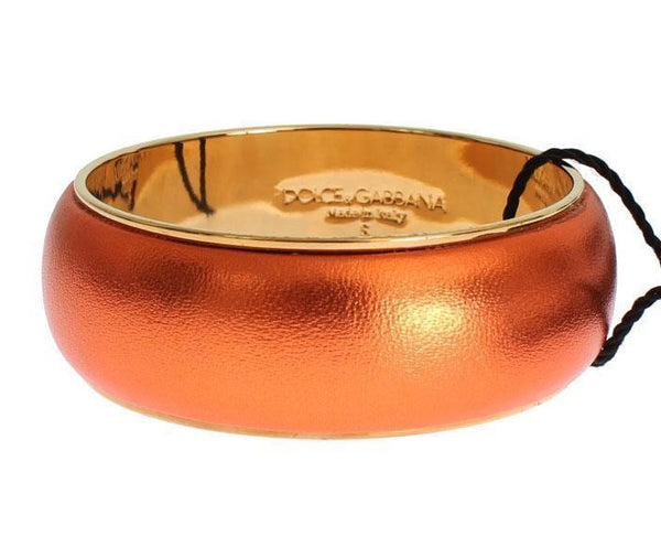 Orange Gold Brass Bracelet