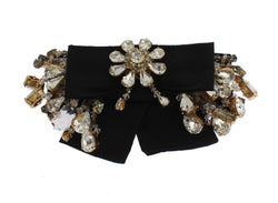 Gold Brass Sicily Baroque Clear Crystals Hair Clip