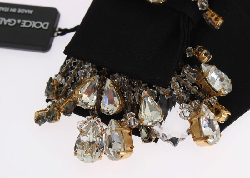 Gold Brass Sicily Baroque Clear Crystals Hair Clip