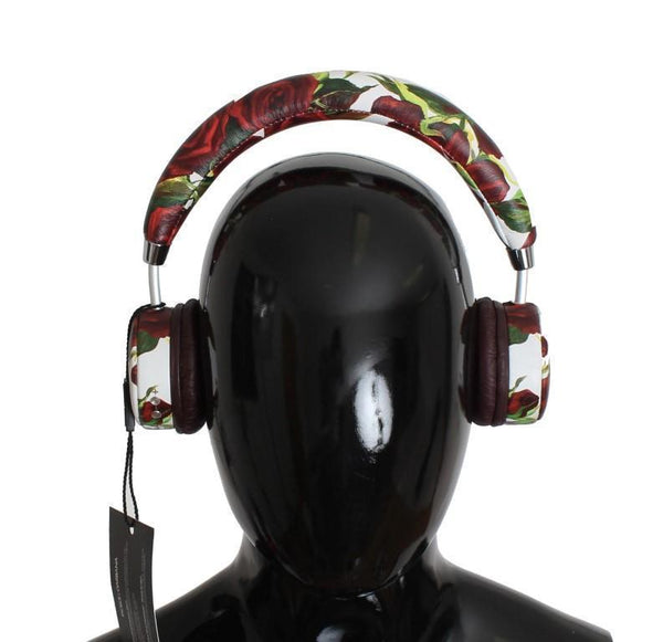 Roses Print Wireless Leather Headphone