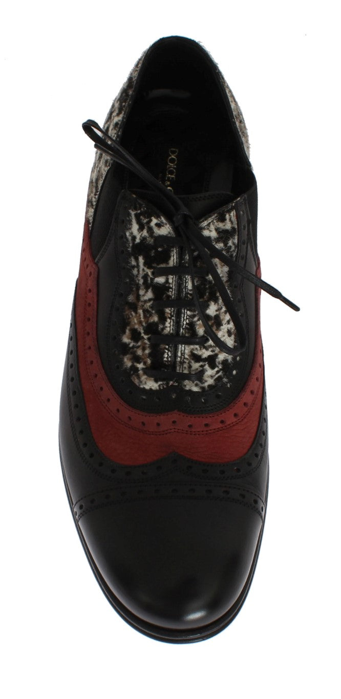 Multicolor Leather Pony Hair Shoes