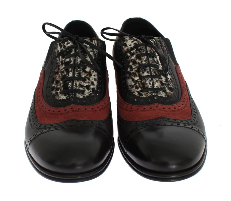 Multicolor Leather Pony Hair Shoes