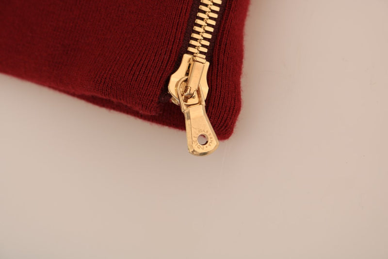 Bordeaux Velvet Hooded Sweater