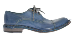 Blue Leather Dress Formal Shoes