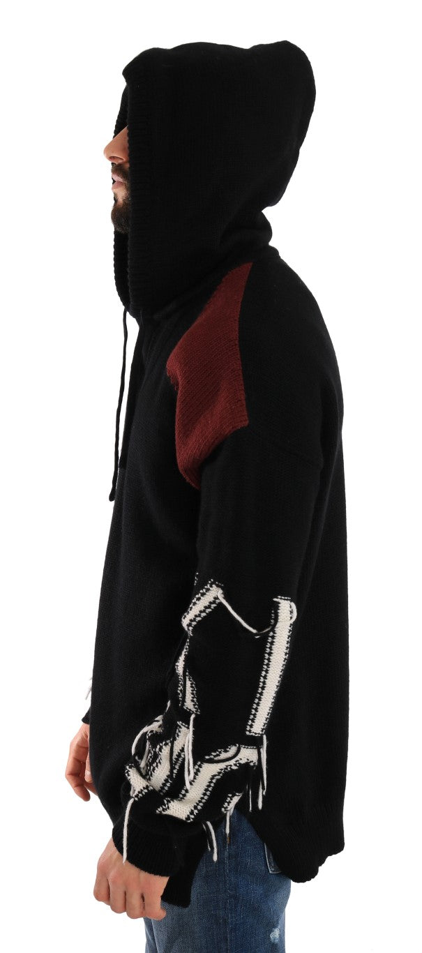 Black Cashmere Wool Knitted Sweater