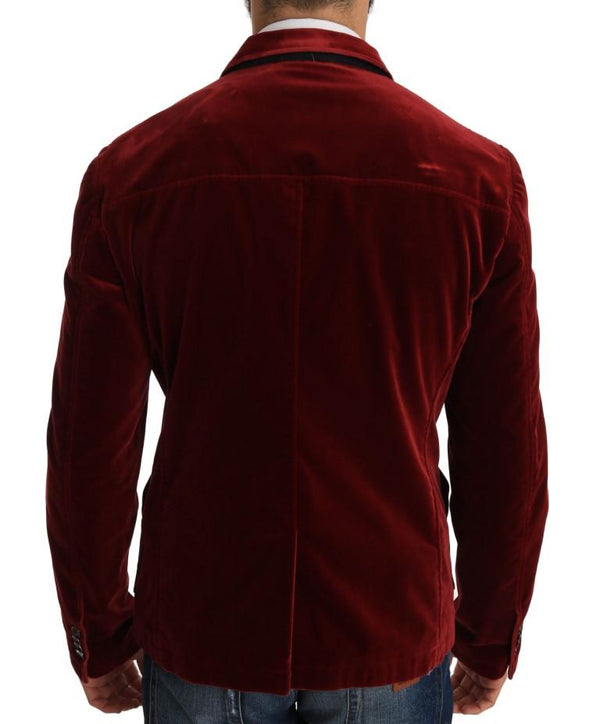 Sport Coat Blazer Bordeaux Velvet Jacket