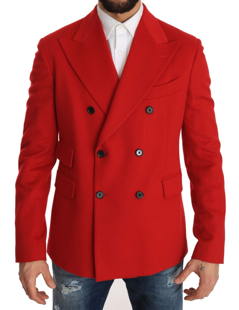 Sport Coat Blazer Red Cashmere Jacket