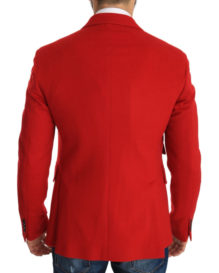 Sport Coat Blazer Red Cashmere Jacket