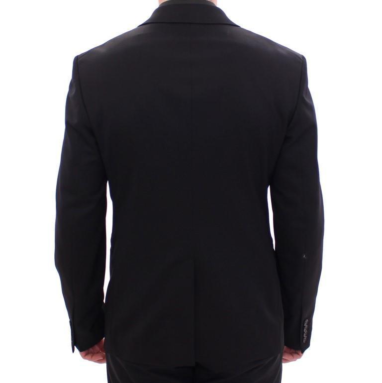 Black two button blazer with Vest