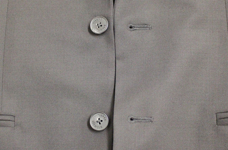 Black two button blazer with Vest