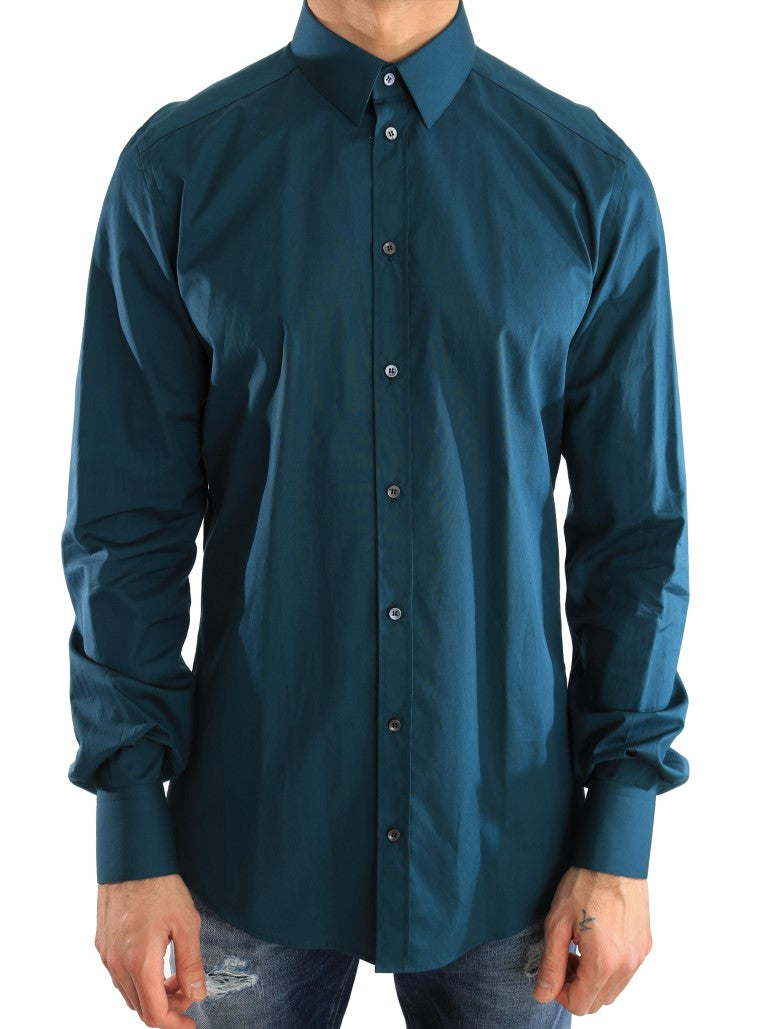 Blue Dress GOLD Slim Fit Cotton Shirt