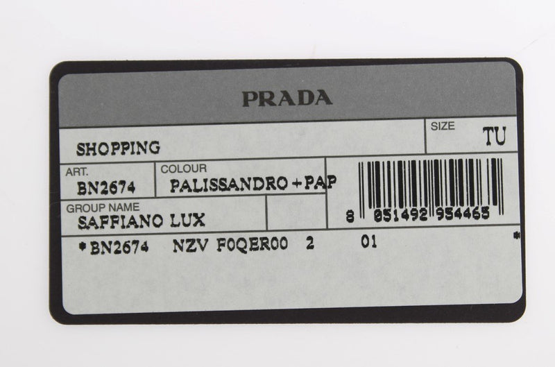 PRADA Saffiano Lux Bag BN2674 NZV F0QER00