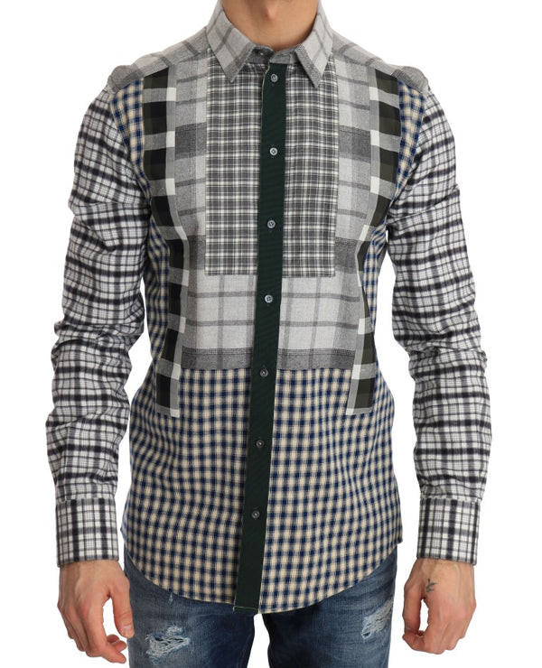 Multicolored Check GOLD Slim Fit Shirt