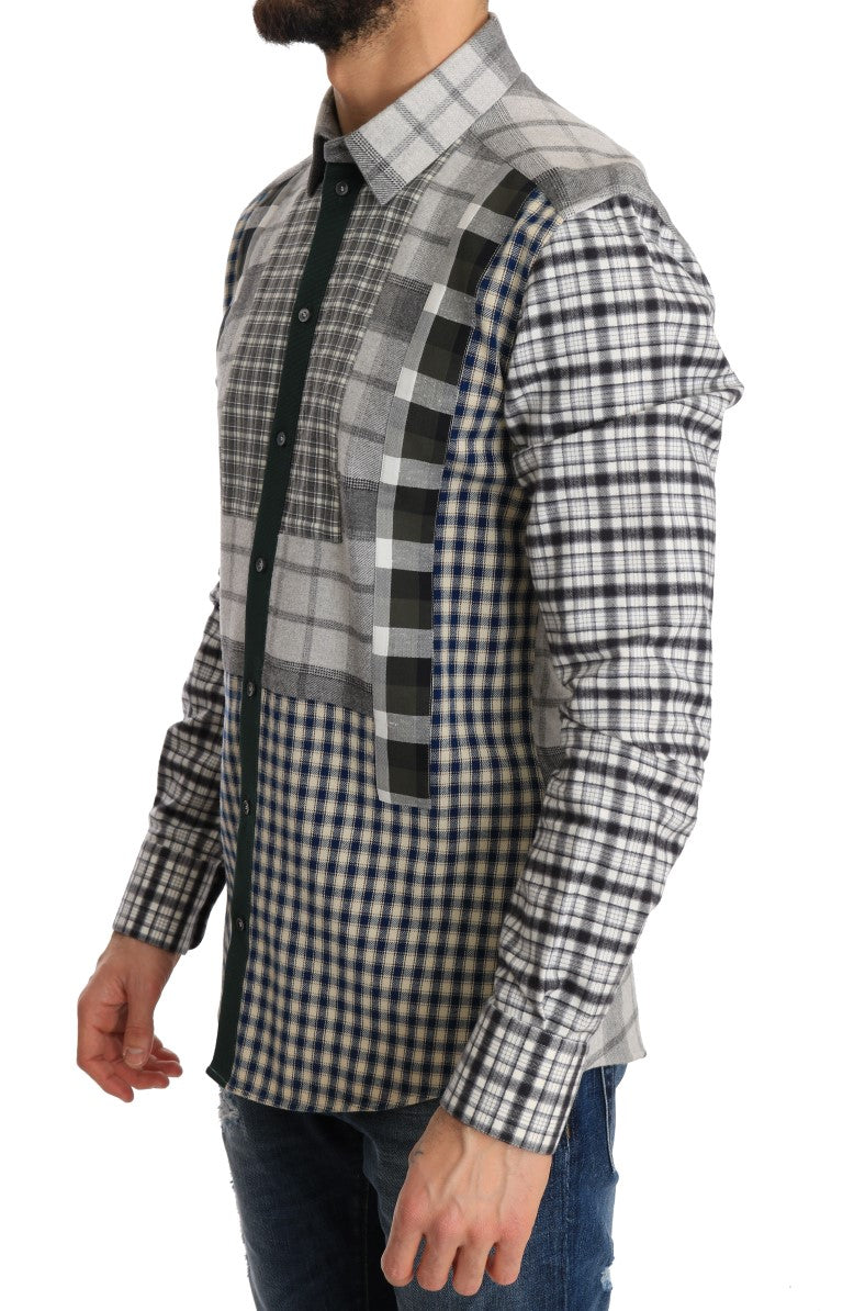 Multicolored Check GOLD Slim Fit Shirt