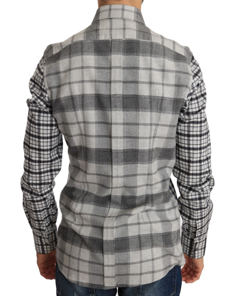 Multicolored Check GOLD Slim Fit Shirt