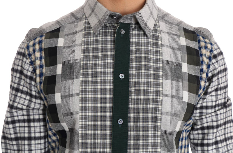 Multicolored Check GOLD Slim Fit Shirt