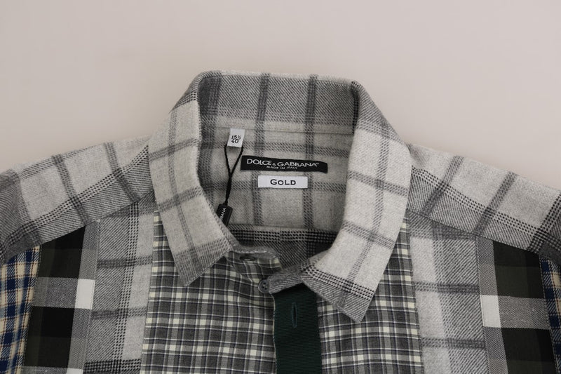 Multicolored Check GOLD Slim Fit Shirt