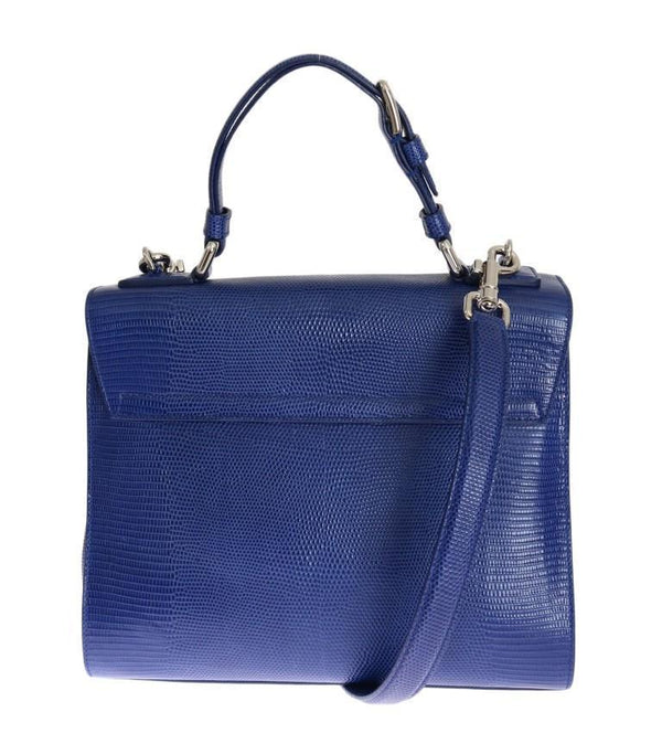 Blue MONICA Leather Designer Handbag for Women Purse